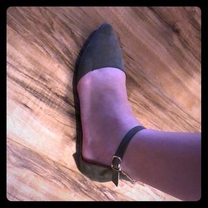 Charlotte Russe olive green flats